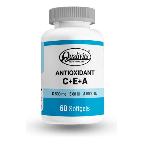 Antioxidante Vitamina C + Vit E + Vit A X 60 Caps Qualivits® Sabor Sin sabor