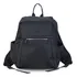 Mochila Tela Impermeable Bolsillo Al Frente Dama Lincolns Color Negro
