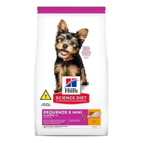 Alimento Hill's Science Diet Puppy Small Paws para perro cachorro de raza mini y pequeña sabor pollo en bolsa de 2.4kg