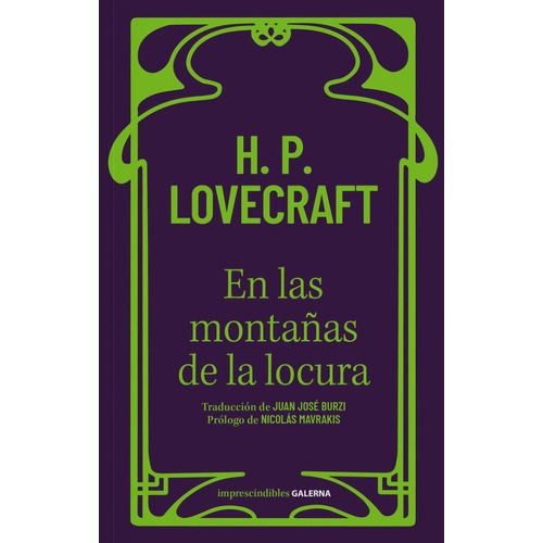 En Las Montañas De La Locura, De H.p. Lovecraft. Editorial Galerna, Tapa Blanda En Español, 2023