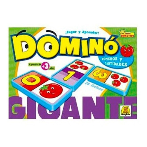 Juego De Mesa Domino Gigante Numeros Y Cantidad Infantil