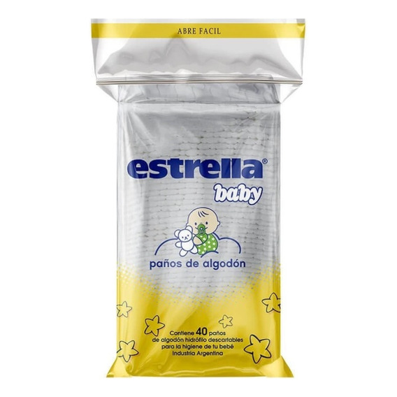 Algodón Estrella Baby 40 Paños - Bebés Y Niños