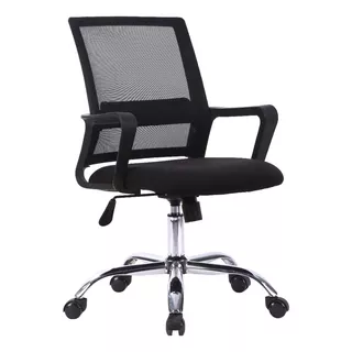 Silla De Oficina Escritorio Ejecutiva Lumbar Negro Niviko