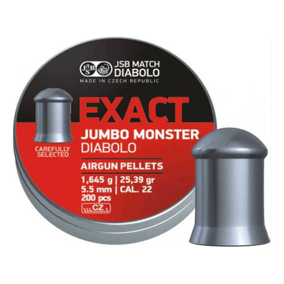 Diabolos Balines Jsb Exact Jumbo Monster 5.5mm X 200 25.39gr