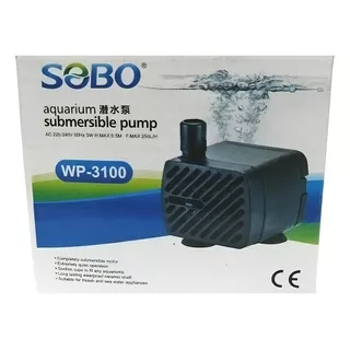 Mini Bomba De Agua Sumergible Sobo 250 L/h 3w Acuarios Peces