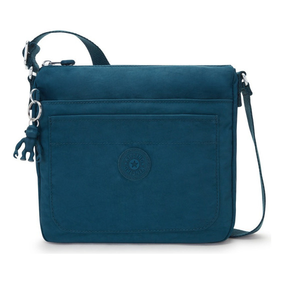 Bolsa Crossbody Kipling Ki302764c Diseño Liso  Cosmic Emerald