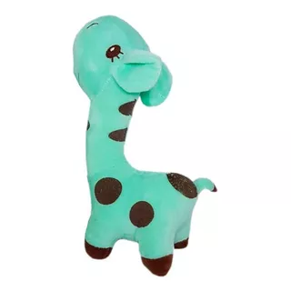 Brinquedo Pelúcia Para Cães Girafa Divertida Cor Verde-claro