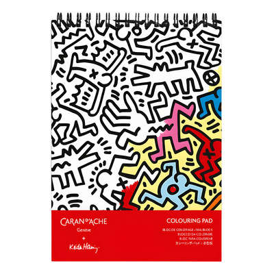 Bloco De Colorir Keith Haring A5 Caran D'ache 20 Folhas