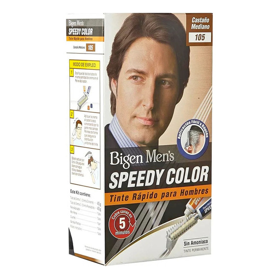 Tinte Bigen Mens Speedy Color Castaño Mediano #105