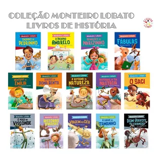 Coleção Monteiro Lobato - 14 Livros De História
