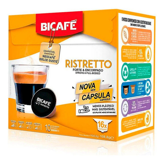 Cápsulas De Café Bicafé Ristretto Universo Binario