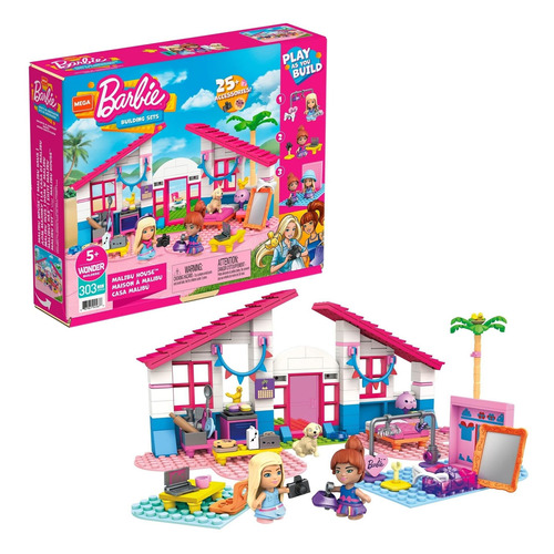 Juguete De Construcción Mega Construx Barbie Casa Malibú