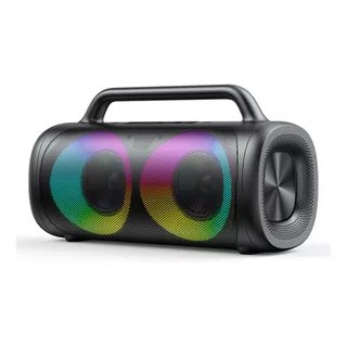 Parlante Inalámbrico 40 W Luces Rgb Color Negro