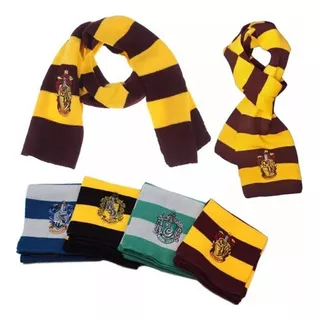 Bufandas Harry Potter Gryffindor Slytherin Hogwarts Bordado Color Griffindor