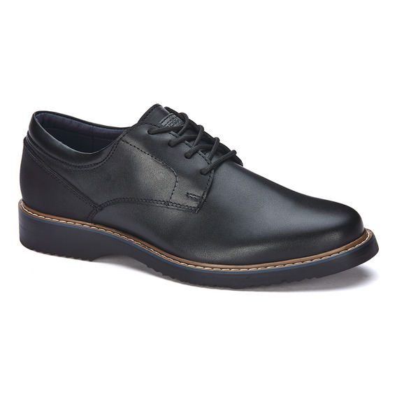 Zapato Oxford Ferrato De Piel Para Caballero Negro