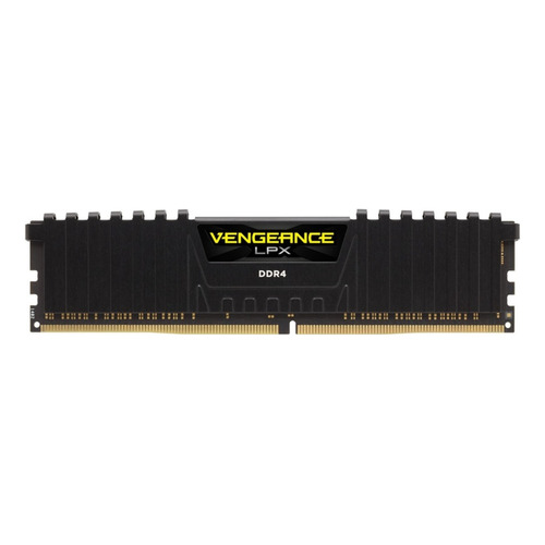 Memoria RAM Vengeance LPX gamer color negro 8GB 1 Corsair CMK8GX4M1Z3200C16