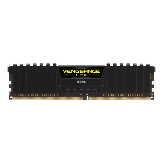 Memoria RAM Vengeance LPX gamer color negro 8GB 1 Corsair CMK8GX4M1Z3200C16