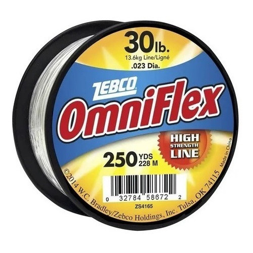 Hilo Sedal Pesca Monofilamento 4 6 8 10 12 15 20 25 30 50 Lb Color 30 Lb 228Mts Omniflex