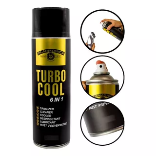 Spray Enfriador Desinfectante Turbo Cool 6 En 1 De 550g