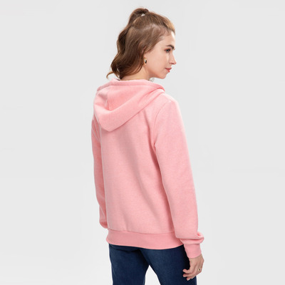 Polerón Hoodie Full Zipper Rosa Mujer Fashion´s Park