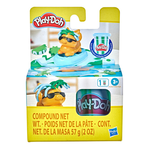 Play Doh Amigos De La Playa (sun Fun Pal) - Surtidos Hasbro Color Celeste Y Verde
