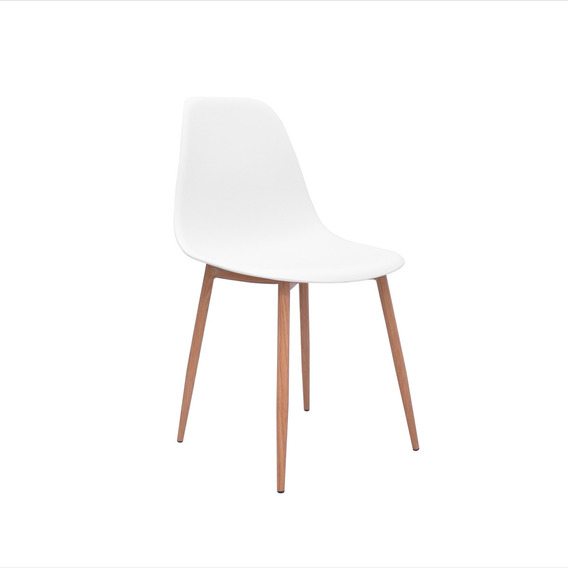 Silla Polipropileno De Diseño Lotti Bonno Blanco Color de la estructura de la silla Marrón claro