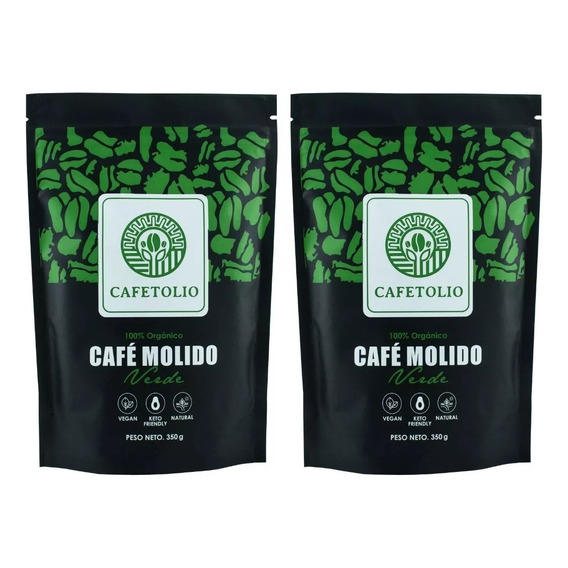 2 Café Verde Molido Cafetto - Kg a $329
