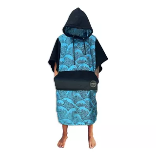 Ponchos De Toalla Microfibra Kite Surf Aguas Abiertas Grins