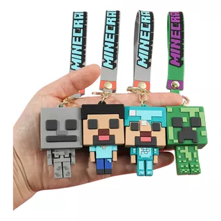 Llavero De Juego My World Minecraft Personajes