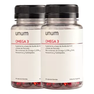 Suplemento Omega 3 Aceite De Pescado Y Krill Premium 2 Un.