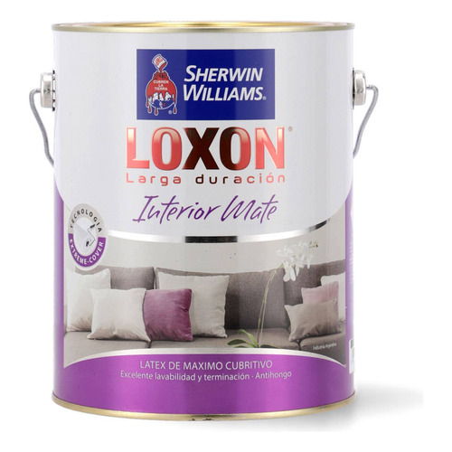 Loxon Larga Duración Interior Mate X 4 Lts Color Blanco