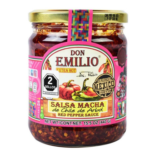 Salsa Macha Don Emilio Chile De Árbol De 440 Gramos
