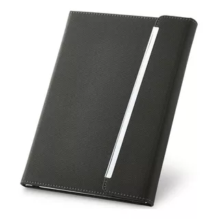 Caderno Executivo Com Fecho Magnético 21x15cm Topget Preto