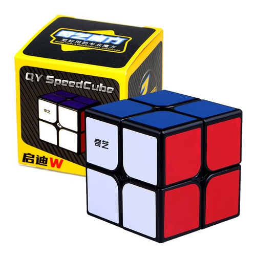 Cubo Velocidad Marca Qiyi 2x2 Qidi Básico Fácil Color De La Estructura Negro