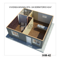 Vivienda Industrializada 1 Dor Living Com- Coc Y Baño 42m2