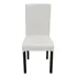 Funda Para Silla Comedor Cubre Asiento Elastizada Y Lavable® Color Blanco Diseño De La Tela Liso