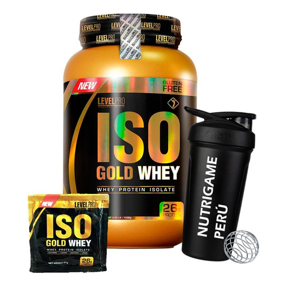 Iso Gold Whey 1.1 Kg Proteina Isolate Level Pro Tienda Fisic