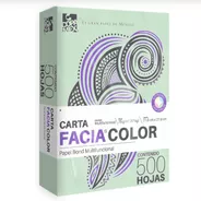 Papel Facia Bond Carta En 4 Colores - Paquete Con 500 Hojas