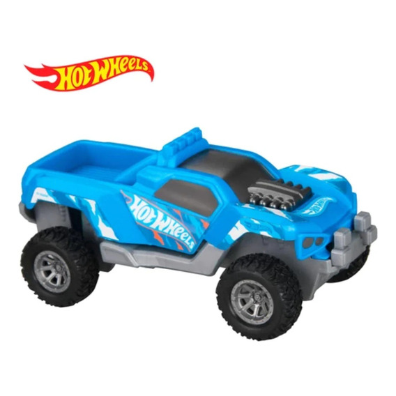 Hot Wheels Auto A Fricción Pull Back Fast Racer 13cm 
