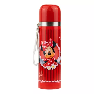 Garrafa Térmica Vermelha Minnie 500ml  Disney