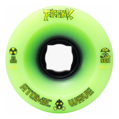 Rodas Freak Surfskate Modelo: Atomic Wave 65mm 90a Cor Verde