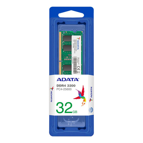 Memoria RAM Premier color verde 32GB 1 Adata AD4S320032G22-SGN