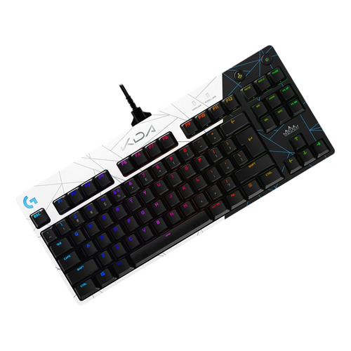 Logitech G Pro Edición K/da Lol, Teclado Gamer Mecánico Rgb Teclado Negro/Blanco Idioma Inglés US