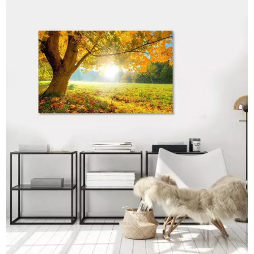 Quadro Decorativo Canvas Religioso Salmos 91 Letra Dourada