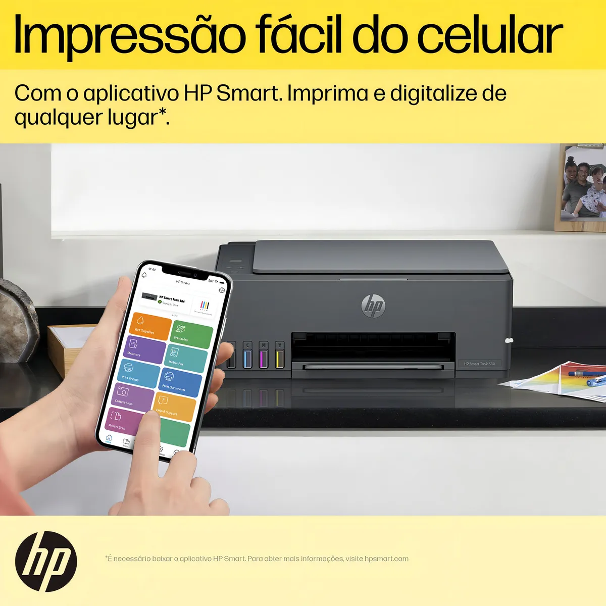 Impressora Multifuncional HP Smart Tank 584 Preto - Imagem 2