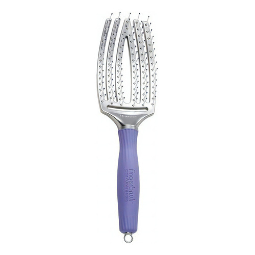 Cepillo Olivia Garden Finger Brush Mediano Color Gris esqueleto Olivia Garden FINGER BRUSH gris 2cm de diámetro