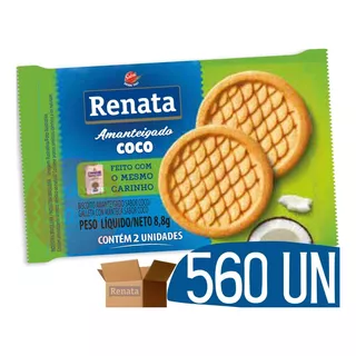Biscoito Coco Amanteigado Em Sache Bolacha Atacado - 560 Und