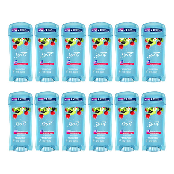 Secret X12 Desodorante Antitranspirante Clear Gel Berry 3c