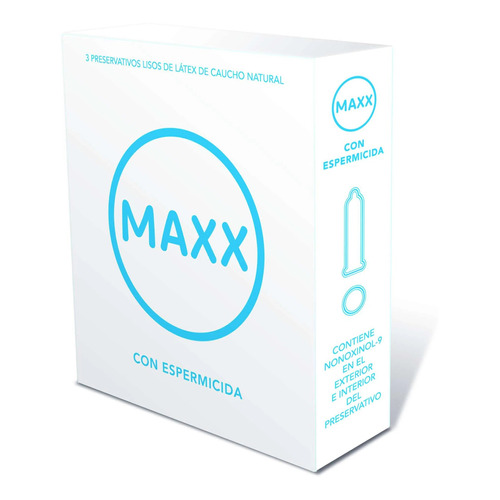 Preservativos Maxx Espermicida 12 Cajitas X 3 (36 Un)
