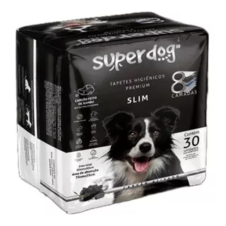 Tapete Higiênico Super Dog Premium Slim Carvão Ativado 30un